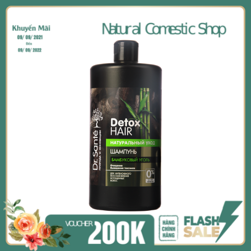 Dầu gội Dr. Sante Detox Hair giúp làm sạch, mềm mượt tóc 1000 ml