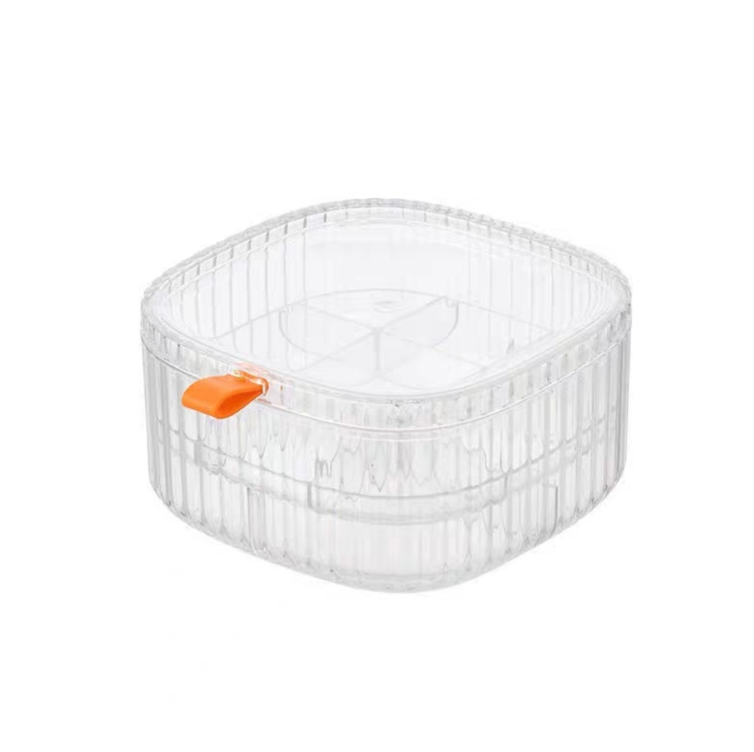 Hộp Đựng Trang Sức, Hộp Đựng Nhẫn, Bông Tai Nhiều Ngăn, Kt 15x15x7.5cm, BH 1 đổi 1