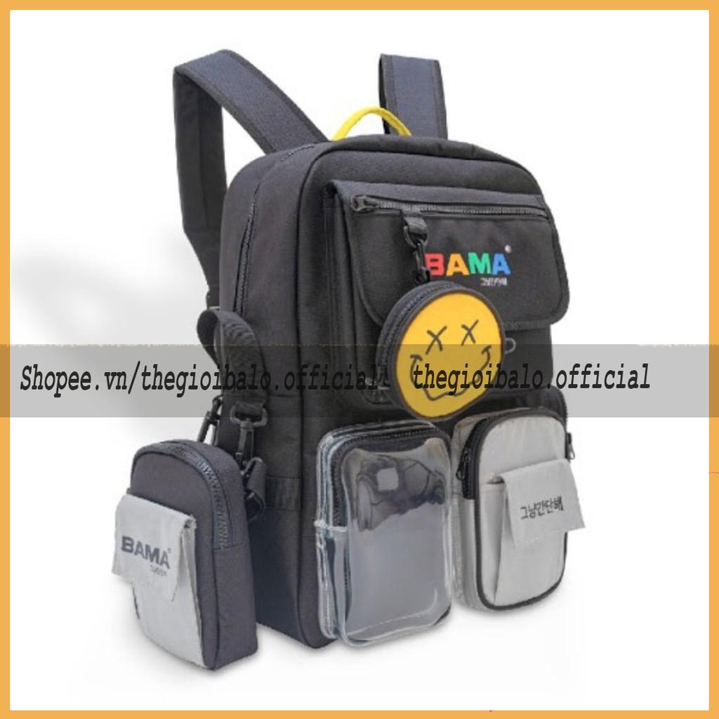 Balo cặp ulzzang basic nam nữ thời trang đi học đi chơi du lịch giá rẻ đựng vừa laptop canvas BAMA | thegioibalo
