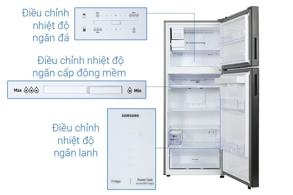 Tủ lạnh Samsung Inverter 406 lít RT42CG6584B1SV | Hàng chính hãng