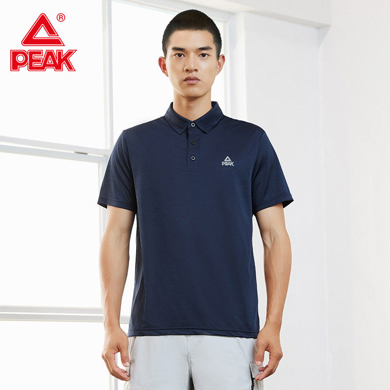 Áo Thun Polo Nam Thể Thao Có Cổ Chính Hãng Cao Cấp PEAK DF622351