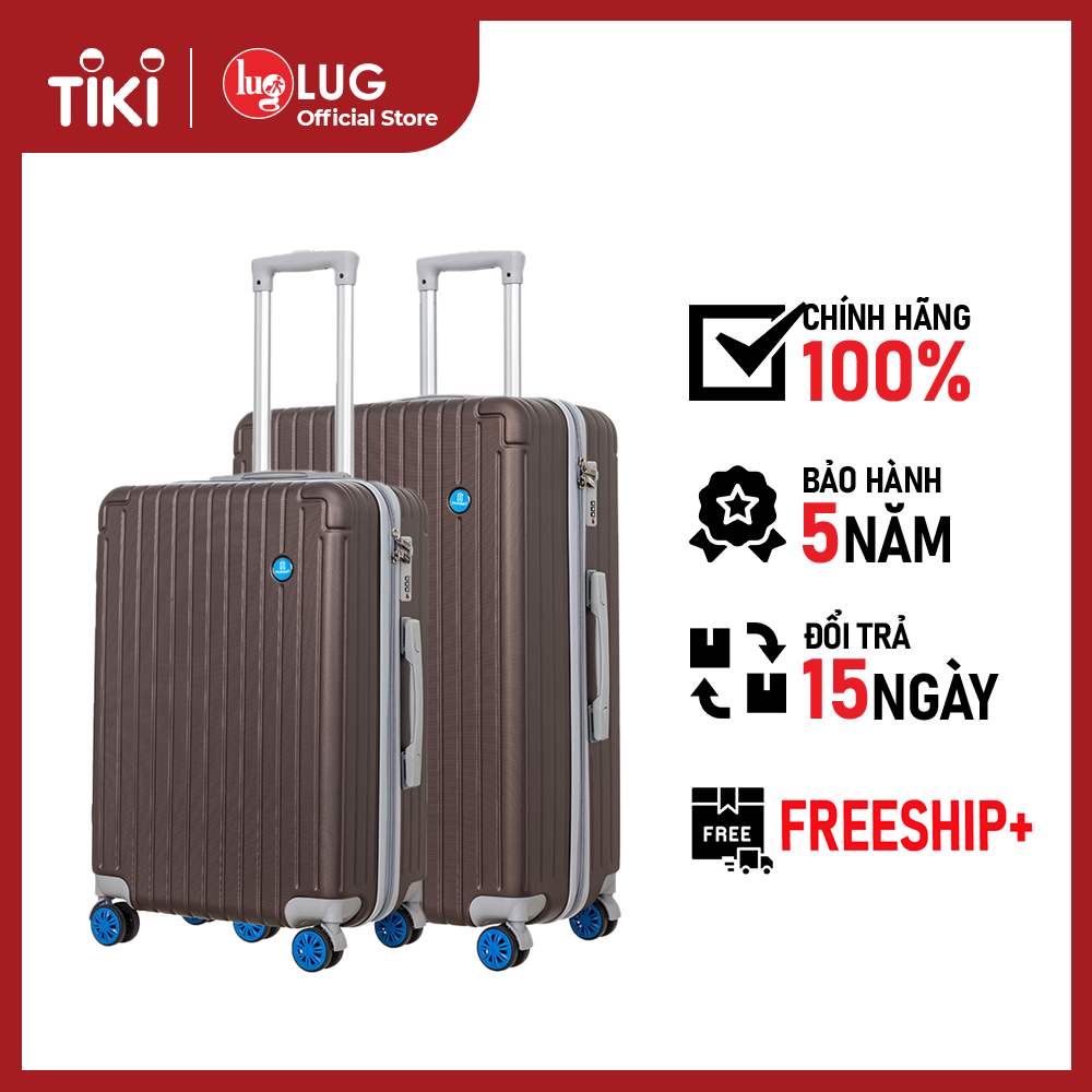 Combo 2 Vali Kéo LUG Holdall S219/S23/S27 HA6680 Nhựa ABS Hạn Chế Trầy Xước, Khóa Số Âm Thời Trang