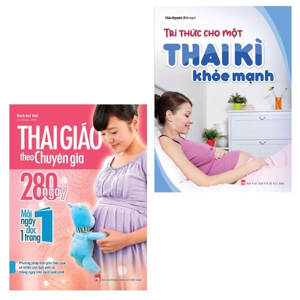 Combo Sách - Tri Thức Cho Một Thai Kì Khỏe Mạnh + Thai Giáo Theo Chuyên Gia 280 Ngày - Mỗi Ngày Đọc Một Trang (TB) (Minh Long Books)