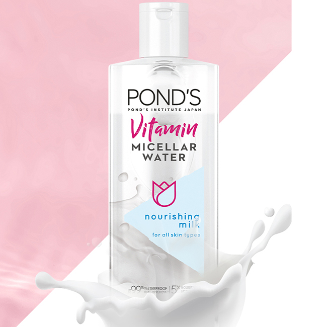 Combo 2 Nước Tẩy Trang &amp; Tinh Chất Sữa Nuôi Dưỡng Sâu Vitamin Pond’S Micellar Water 100ml