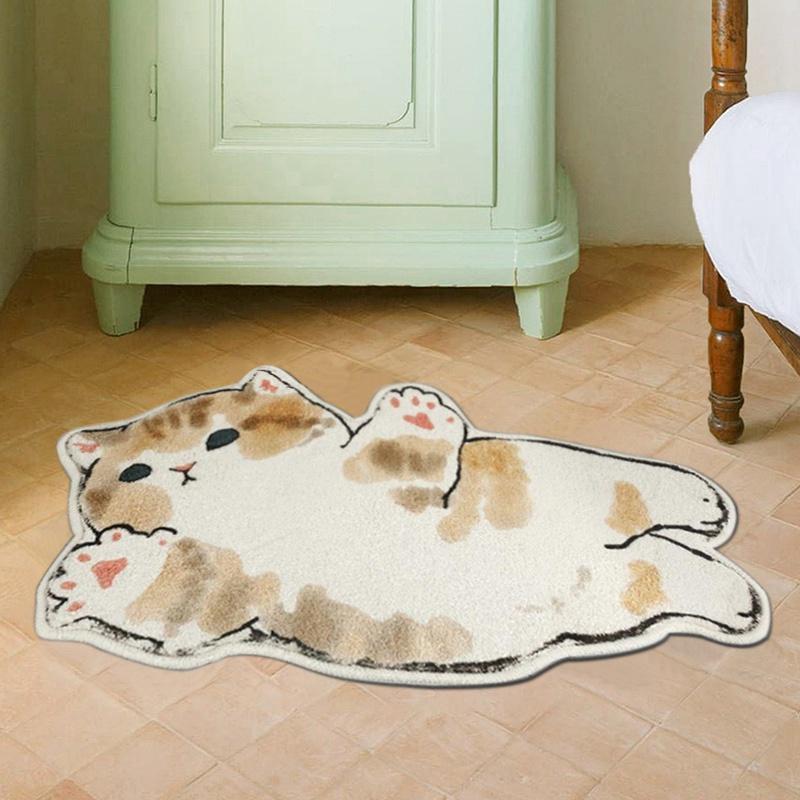 Thảm lót cửa chùi chân Chống Trượt Họa Tiết Hoạt Hình Dễ Thương