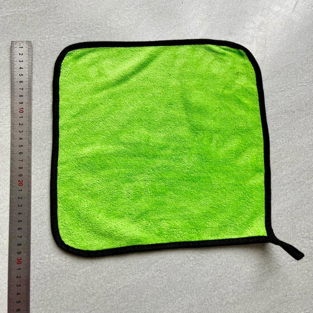 Khăn lau ô tô xe hơi lau bếp 2 lớp cao cấp màu vàng siêu thấm hút không rụng lông