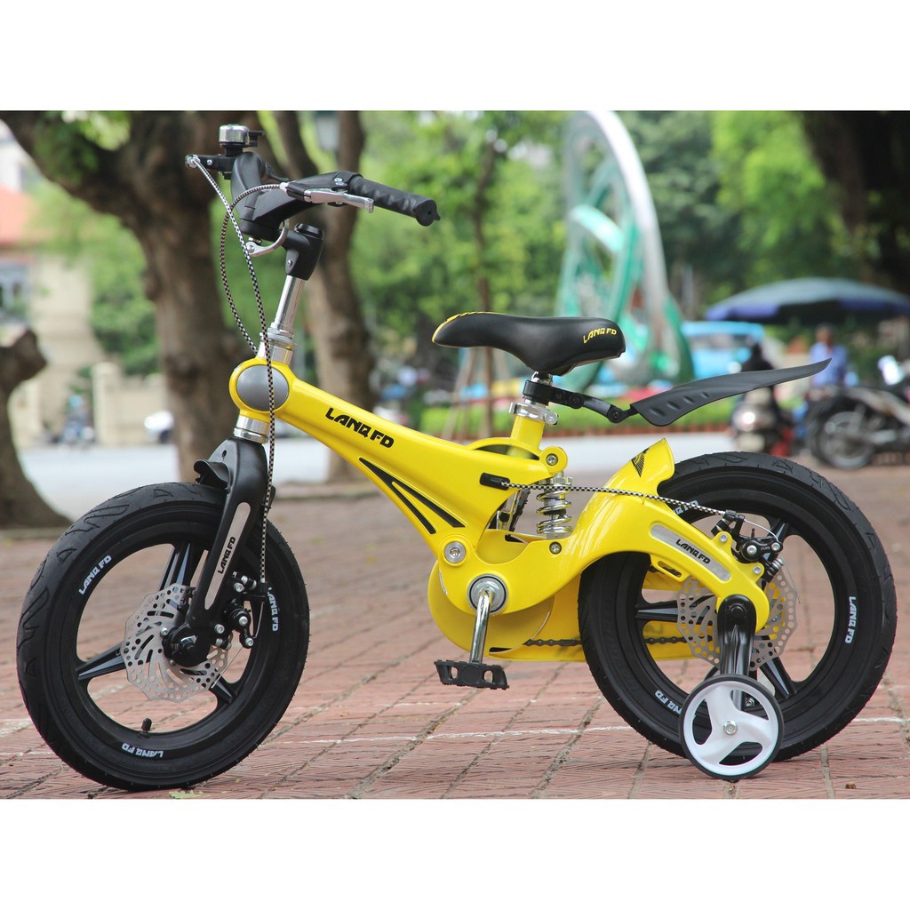 Xe Đạp Trẻ Em Cao Cấp LanQ FD41 Có Giảm Xóc Xe Dành Cho Bé Từ 2 Đến 7 Tuổi