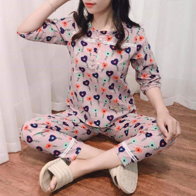 Đồ bộ mặc nhà, sau sinh siêu đẹp ảnh thật