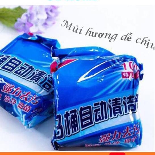Combo 10 viên tẩy bồn cầu khử mùi và lưu hương thơm dịu nhẹ