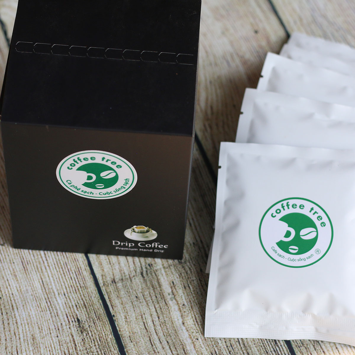 Cà phê phin túi lọc nguyên chất 100% gu truyền thống Coffee Tree