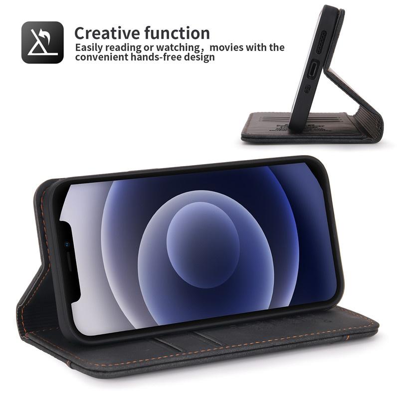 Samsung Phone Case A11 A21 A21S A31 A40 A41 A51 A60 A70 A71 Flip Magnetic Leather Case