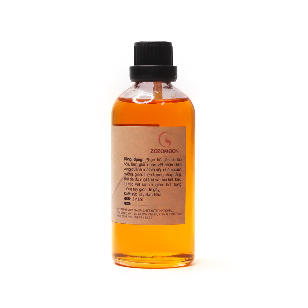 Dầu Nụ Tầm Xuân nguyên chất - Rosehip Oil - Zozomoon (100ml)