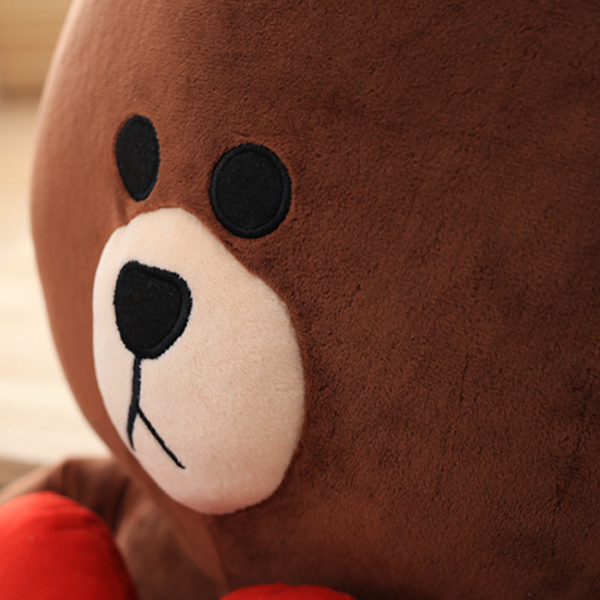Gấu Brown Nhồi Bông Ôm Trái Tim (50 Cm) Gb08 (Màu Nâu)