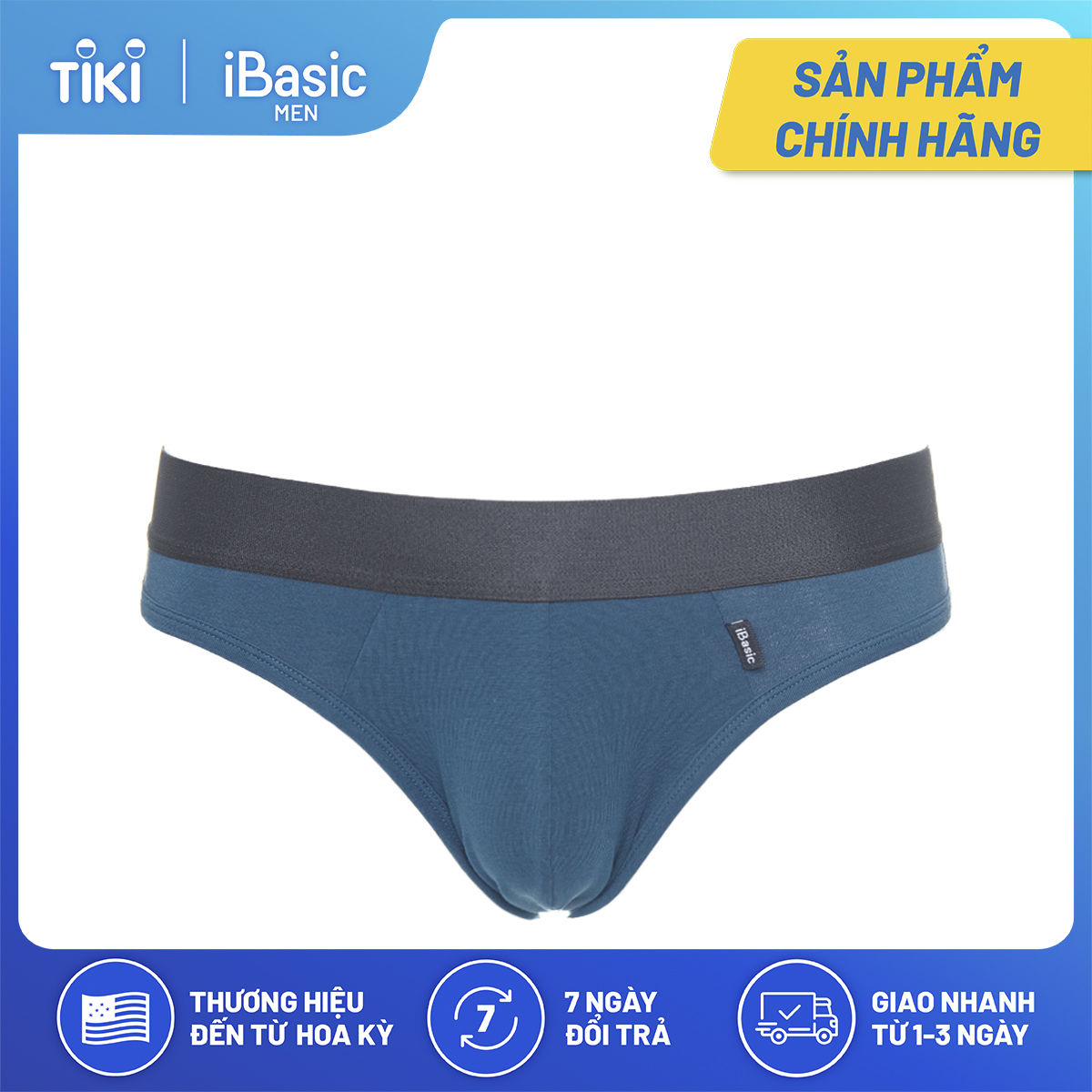 Combo 3 quần lót nam tam giác thun cotton iBasic PANM045