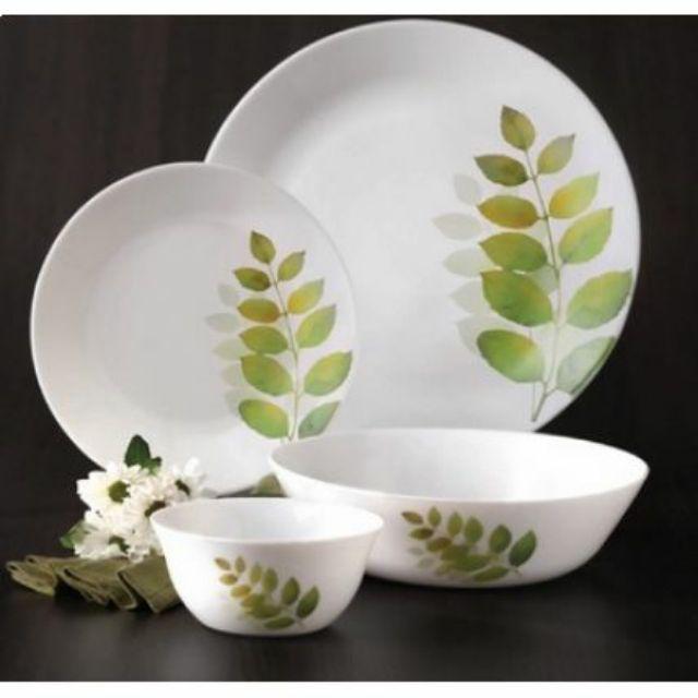 Bộ chén đĩa thủy tinh Diva Ivory A.S 10 món