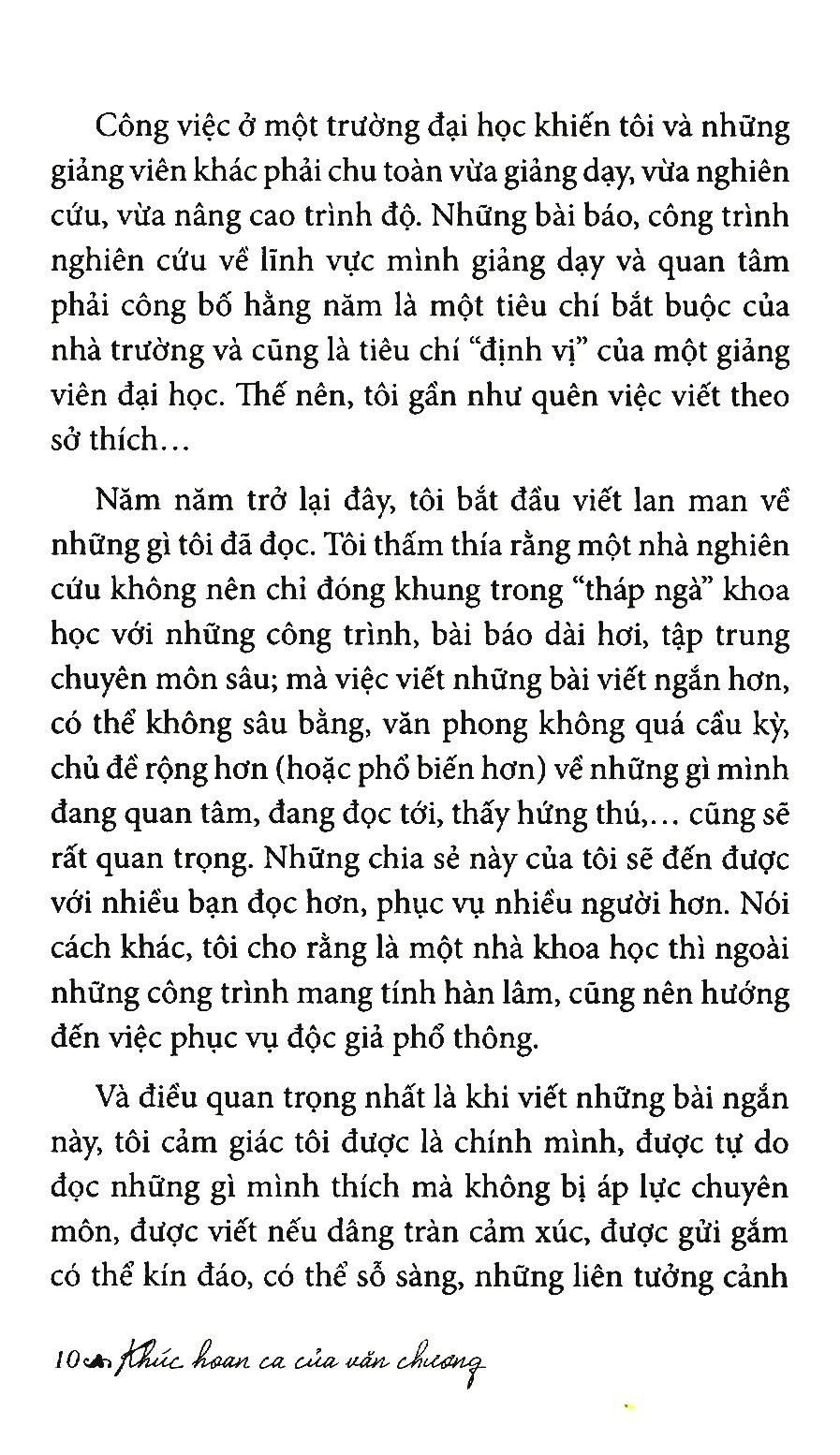 Khúc Hoan Ca Của Văn Chương