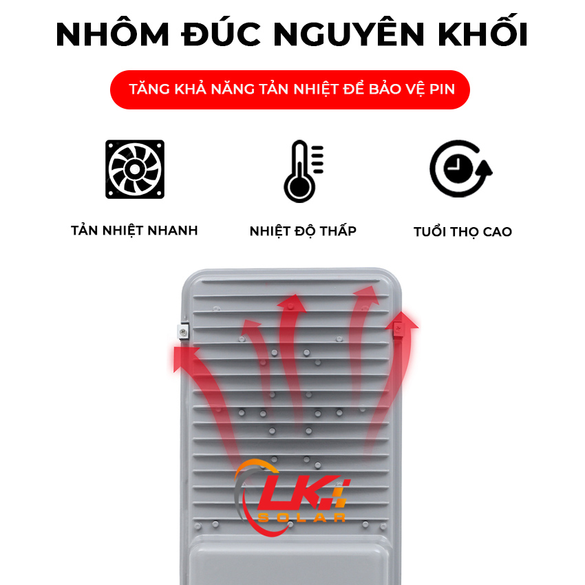 Đèn Đường Led Năng Lượng Mặt Trời Siêu Sáng 100W CHÍNH HÃNG- LK SOLAR LD-44100, Sử dụng 100% năng lượng mặt trời, lắp đặt ngoài sân, đường phố, trang trại, cảm biến ánh sáng, có remote điều khiển