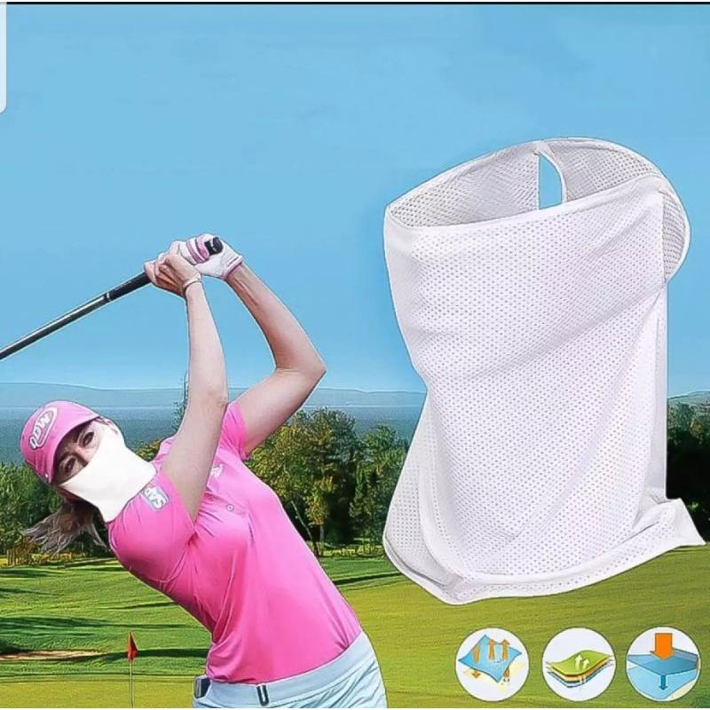 Khẩu trang golf - khẩu trang chống nắng nam nữ PGM thoáng khí thấm hút mồ hôi tốt KT002