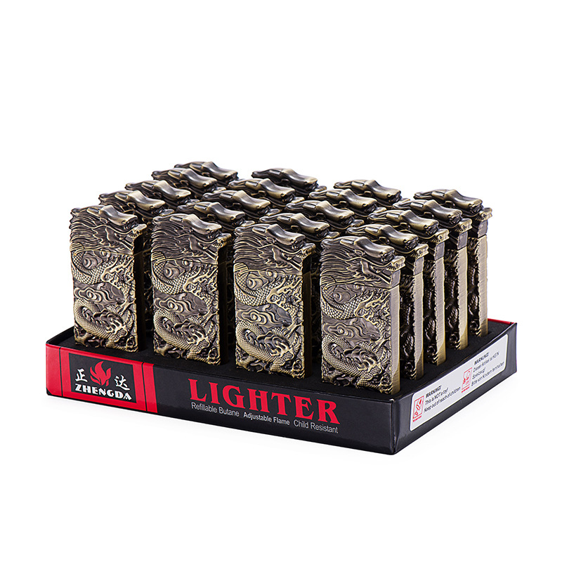 Bật Lửa Xăng Đá Hình Đầu Rồng – Xài Xăng