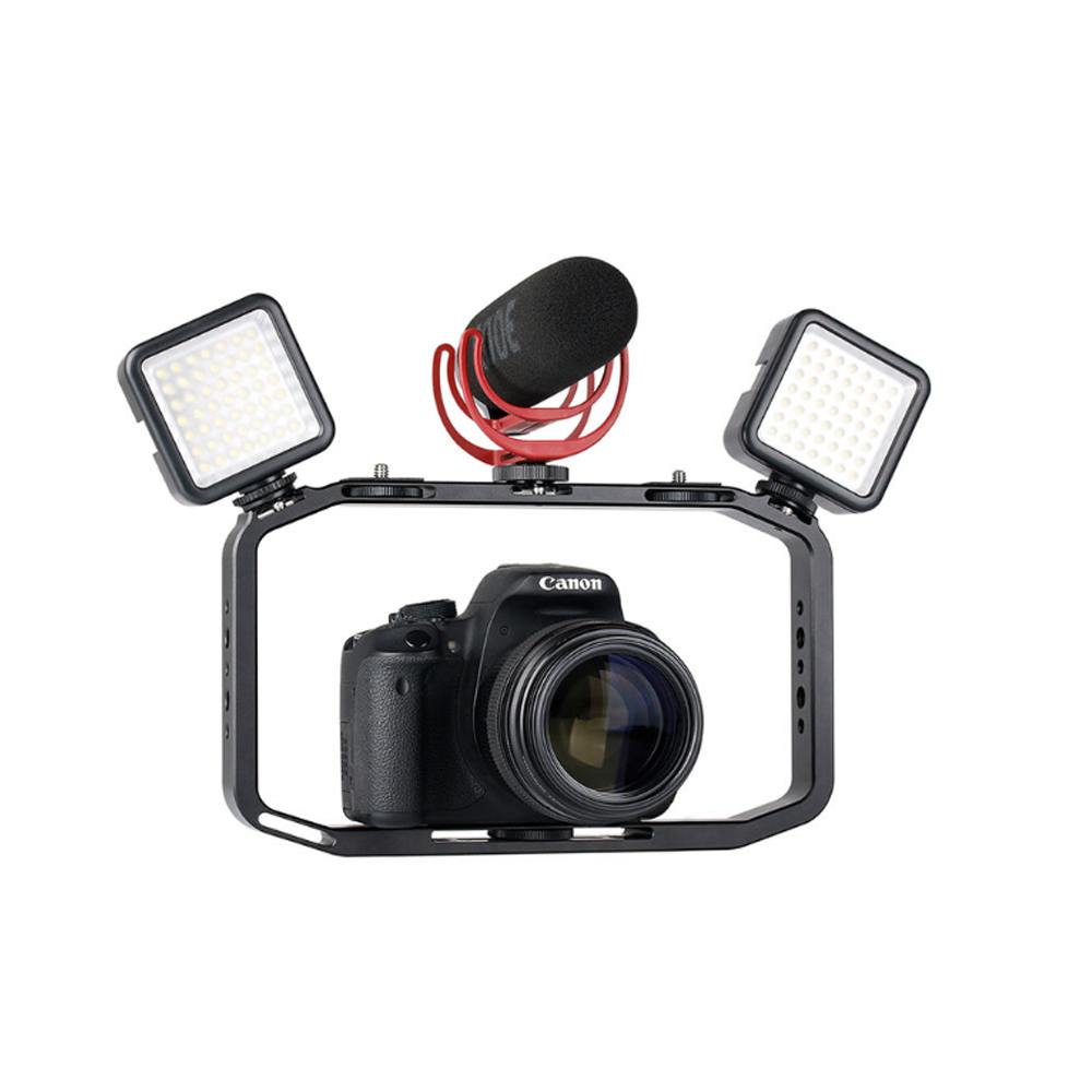 Smartphone Video Rig/Grip FUBA4 (Dụng cụ hỗ trợ quay trên Điện Thoại) - Hàng chính hãng