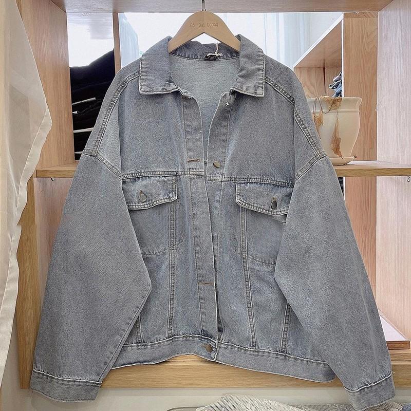 Áo khoác DENIM JACKETS FORM OVERSIZE 2 túi bụng siêu chất