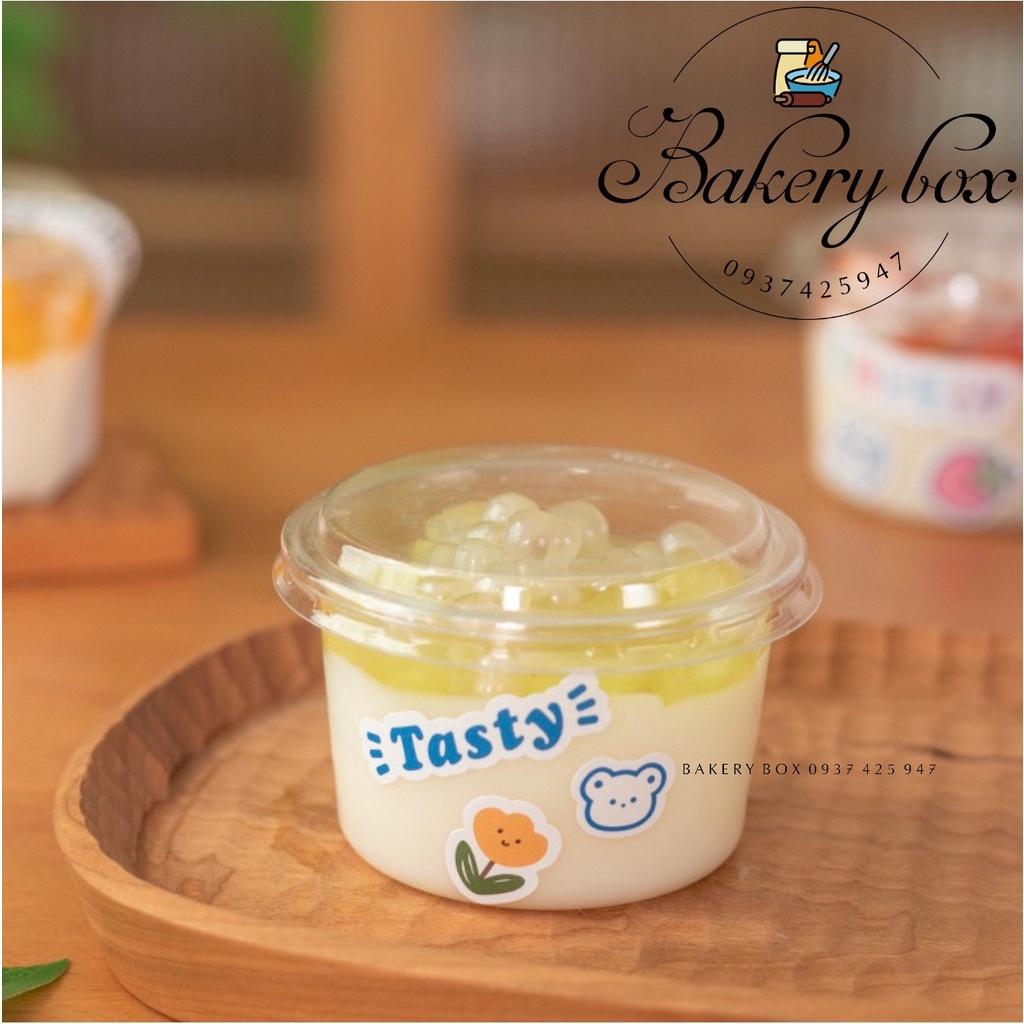 50 Hủ Nhựa Tròn XY583 - 150ml Đựng Bánh Lạnh - Pudding - Tiramisu - Oreo Cheesecake