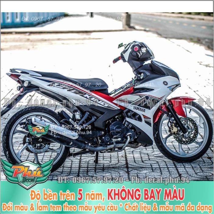 Tem rời Exciter 150 Mx Trắng đen