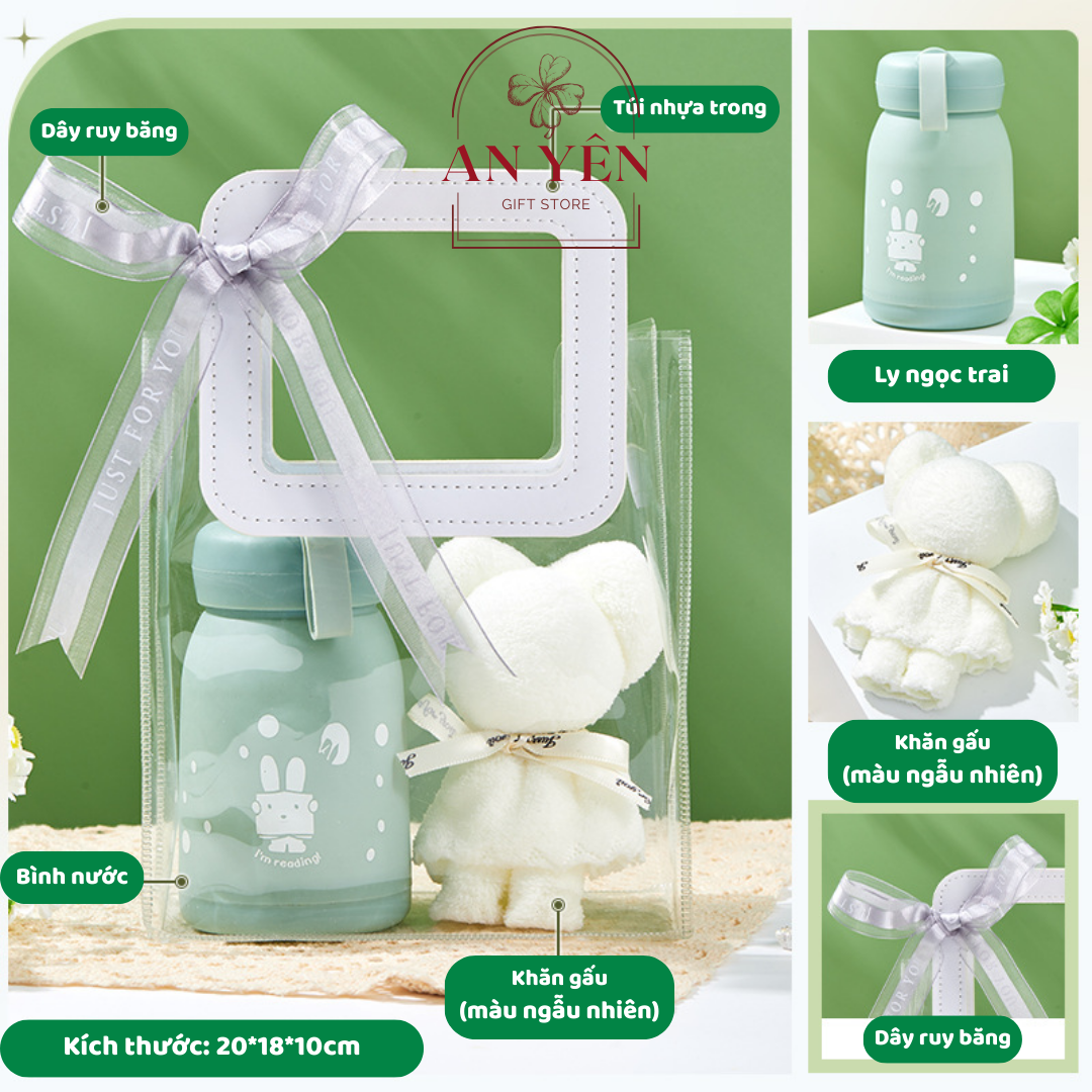 Set Túi Quà Tặng Bạn Gái Lễ 8/3 Tình Nhân Valentine 14/2, Quà Tặng Sinh Nhật Kèm Thiệp Tiệm Quà An Yên