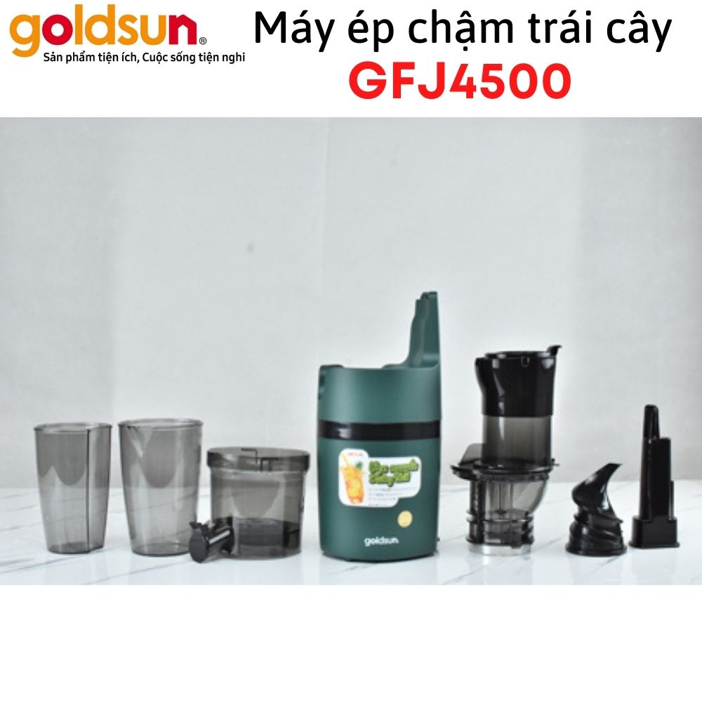 Máy Ép Chậm Trái Cây Goldsun GFJ4500 Nguyên Quả Kiệt Bã Lên Đến 98% Công Suất 200W - Hàng chính hãng