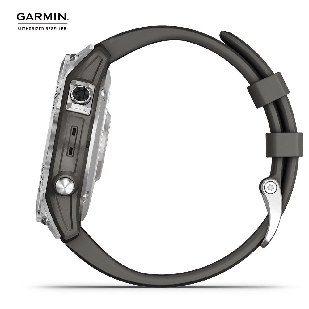 Đồng hồ thông minh Garmin fēnix 7S(Màu Bạc với dây màu xám Graphite)_Mới, hàng chính hãng