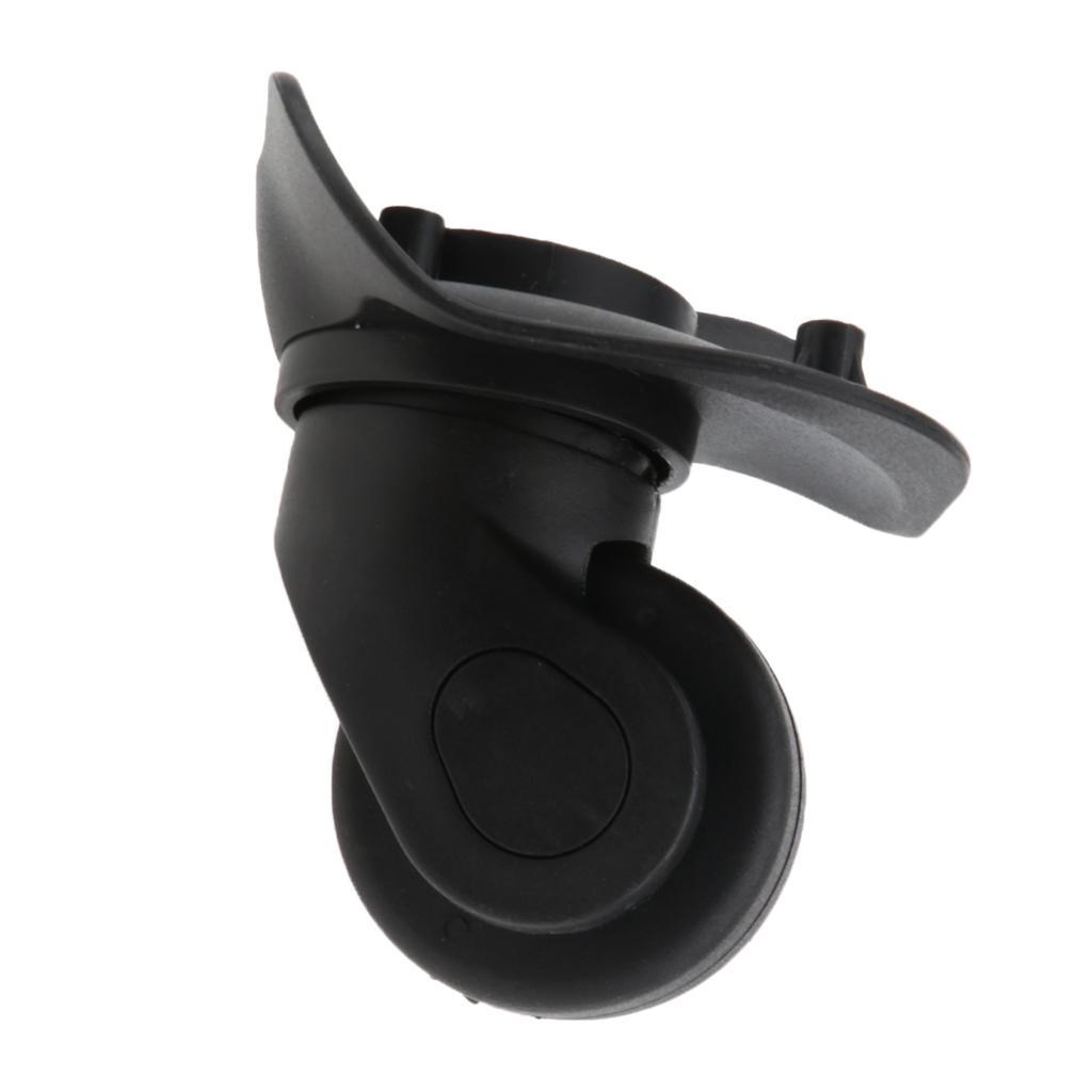 Universal Swivel Suitcase Luggage Mute Casters for Travel Cases Black