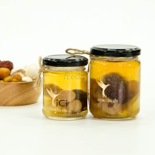 Hũ thủy tinh MẪU TRÒN NẮP THIẾC dùng chưng yến, đựng hương liệu, mật ong rất dày đẹp
