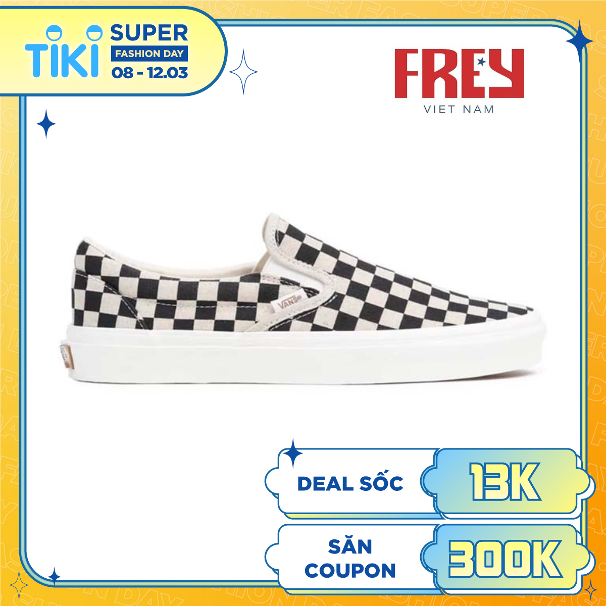 Giày Vans Classic Slip-On Eco Theory Checkerboard VN0A5JMH705