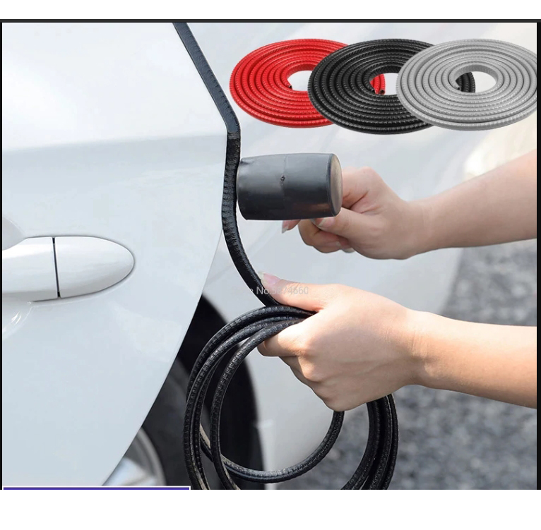 5m Gioăng nẹp viền cửa chữ U lõi thép cách âm, chống ồn. - trắng