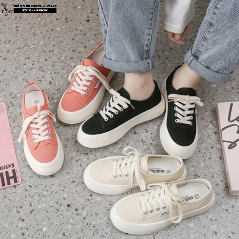 Giày Ulzzang Nữ Vasibaen Mùa Hè Ba Màu Phong Cách Hàn Quốc Trẻ Trung Cá Tính