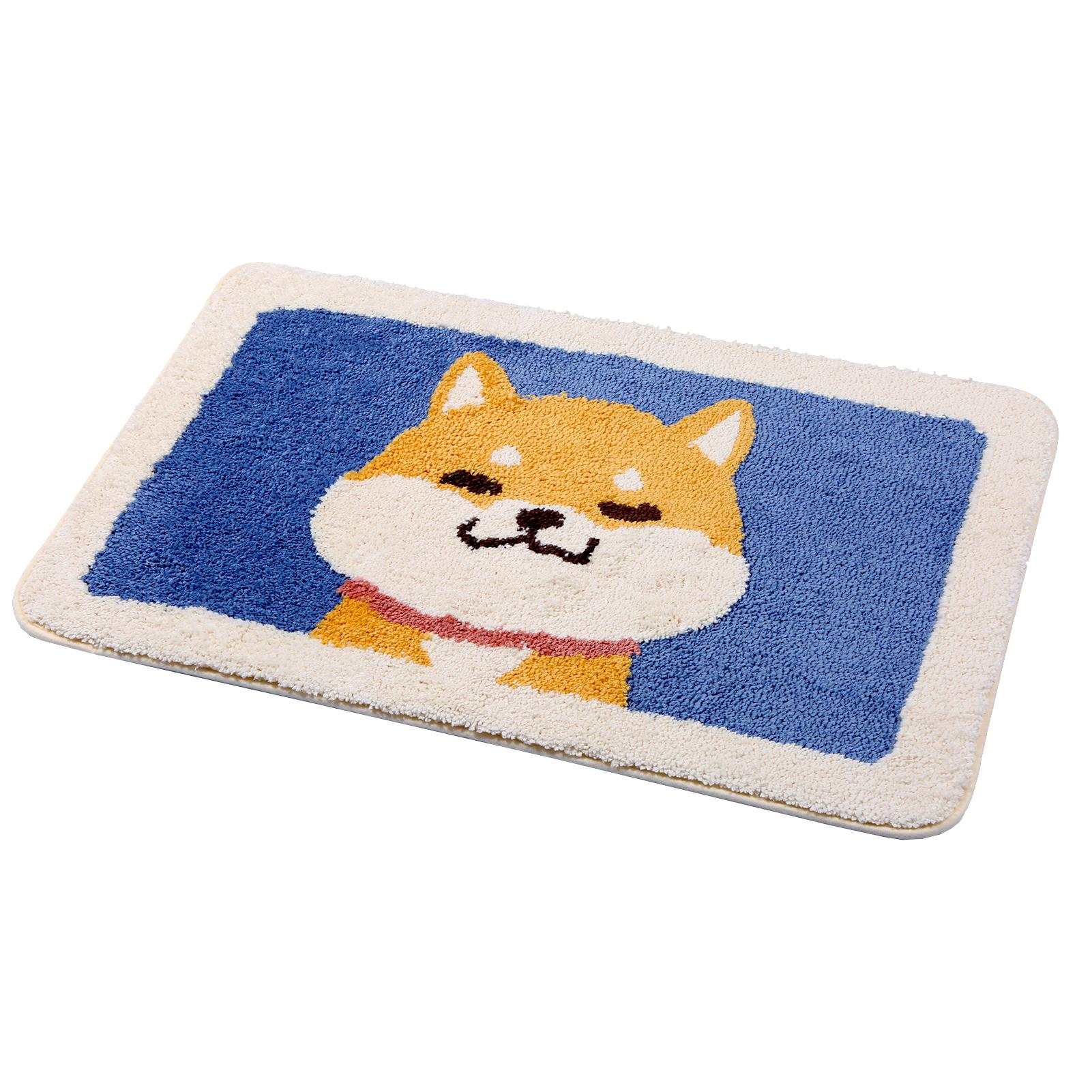 Thảm chùi chân trong nhà thiết kế in họa tiết hoạt hình, thấm hút tốt