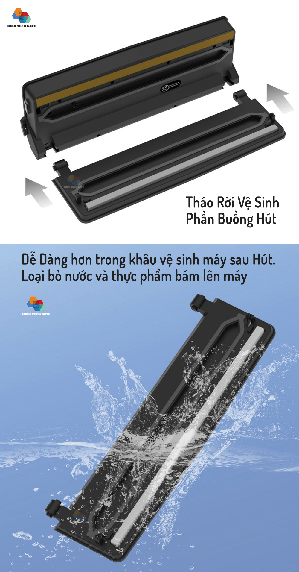 Máy Hút Chân Không Thực Phẩm AP13 Hút Mạnh Mẽ 2 Động Cơ Bơm Chân Không, Đường Hàn Dính Nâng Cấp Dày 7mm, Kiểm Soát Hút và Hàn Độc Lập, Hàng Chính Hãng