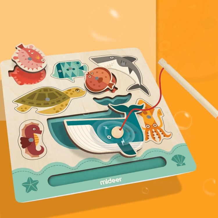 Bộ đồ chơi câu cá Mideer Fishing Board, Đồ chơi trí tuệ cho bé 1,2,3,4,5 tuổi