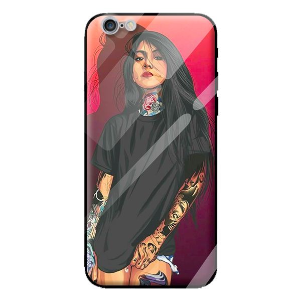 Ốp kính cho iPhone 6 mẫu THỜI TRANG NỮ 1 - Hàng chính hãng