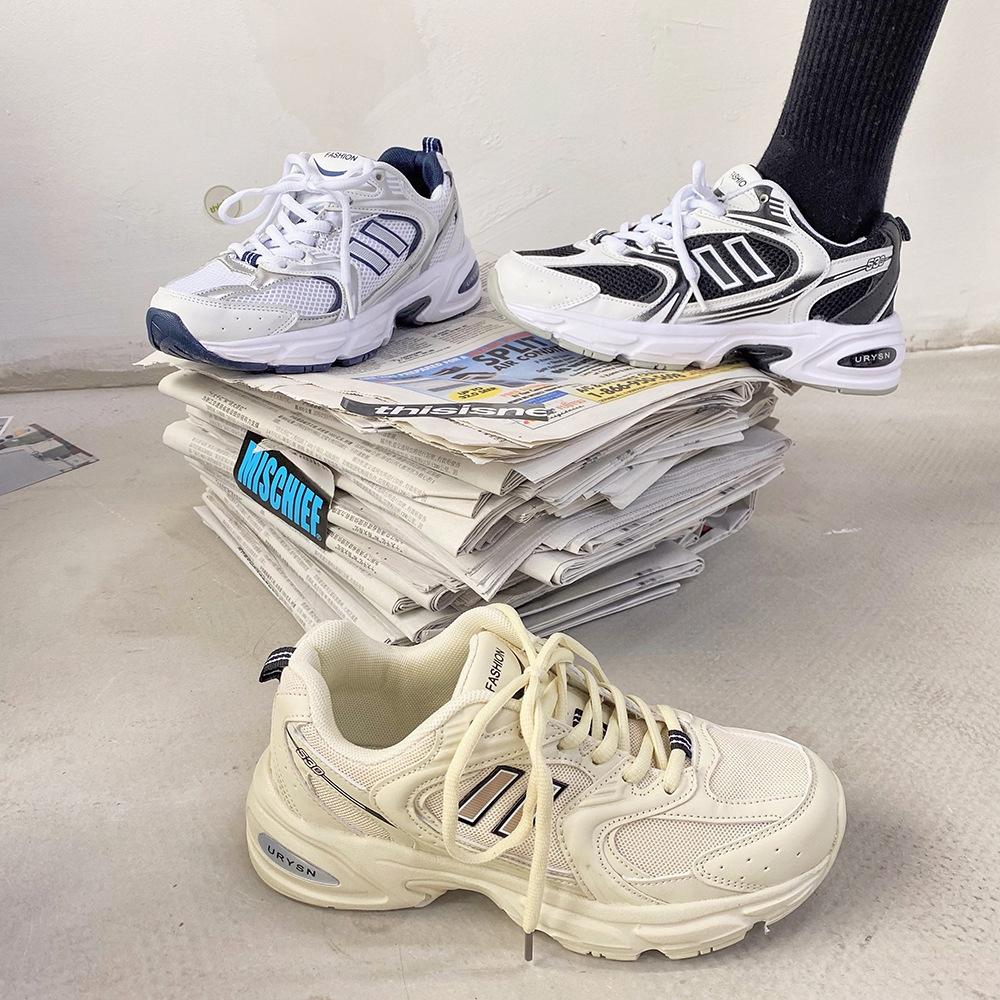 Giày sneaker lưới đế dày thoáng khí cho nữ & nam