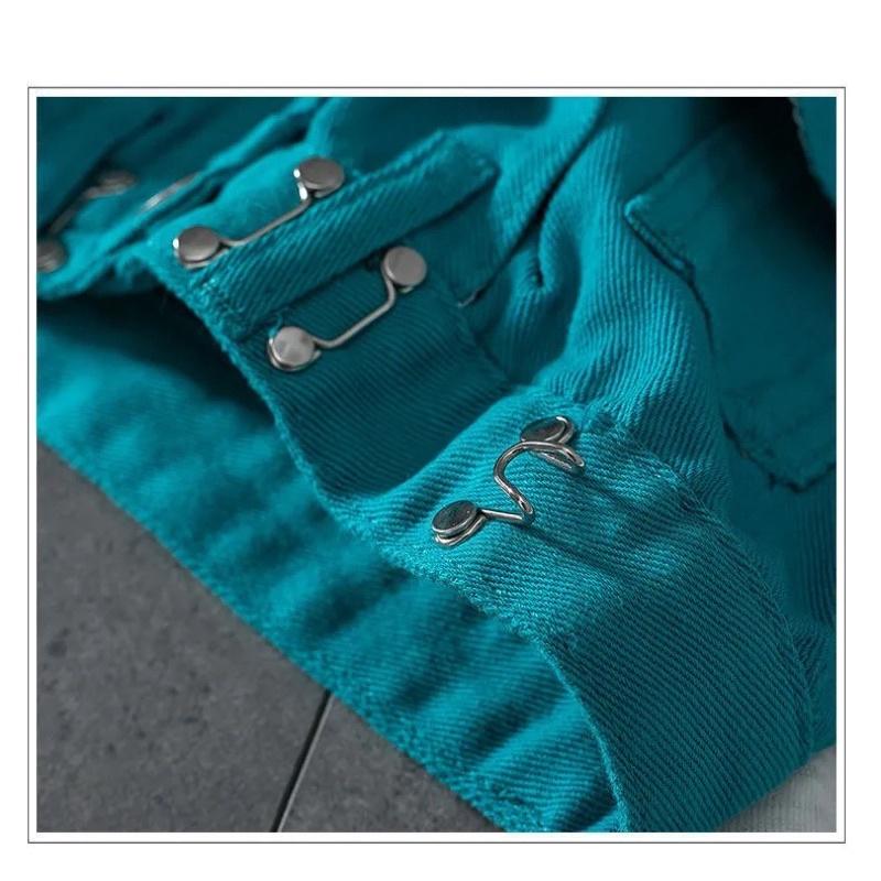 Quần jeans nữ ống rộng gài chỉnh eo hồng xanh đen trắng lưng cạp cao dáng suông ống rộng phong cách Ulzzang Hàn Quốc