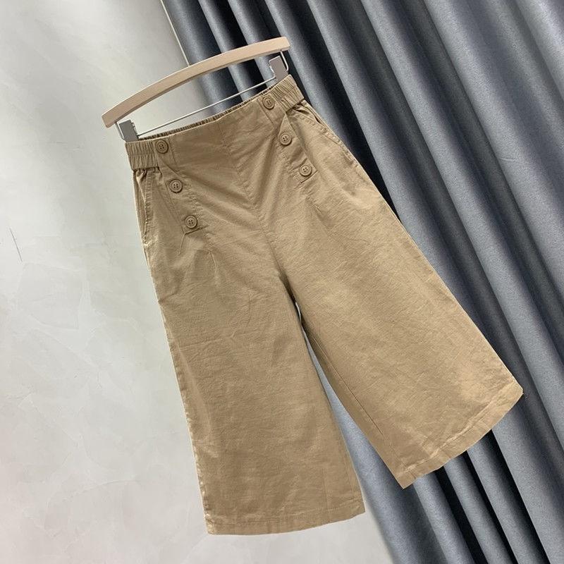 Quần Nữ Ống Rộng Lưng Thun Form Dài - Eo co giãn kaki 808 - 4xl Khuyến nghị 165-180 kg