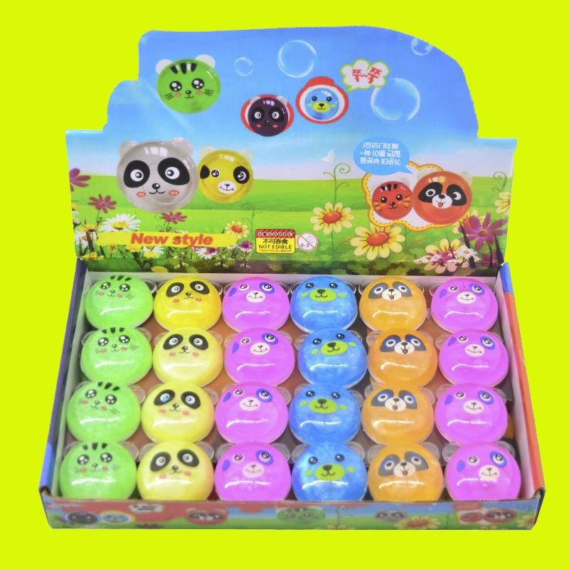 Slime MẶT MÈO mặt gấu trúc 9 màu cực đẹp Đồ chơi hũ slam chất nhờn ma quái squishy