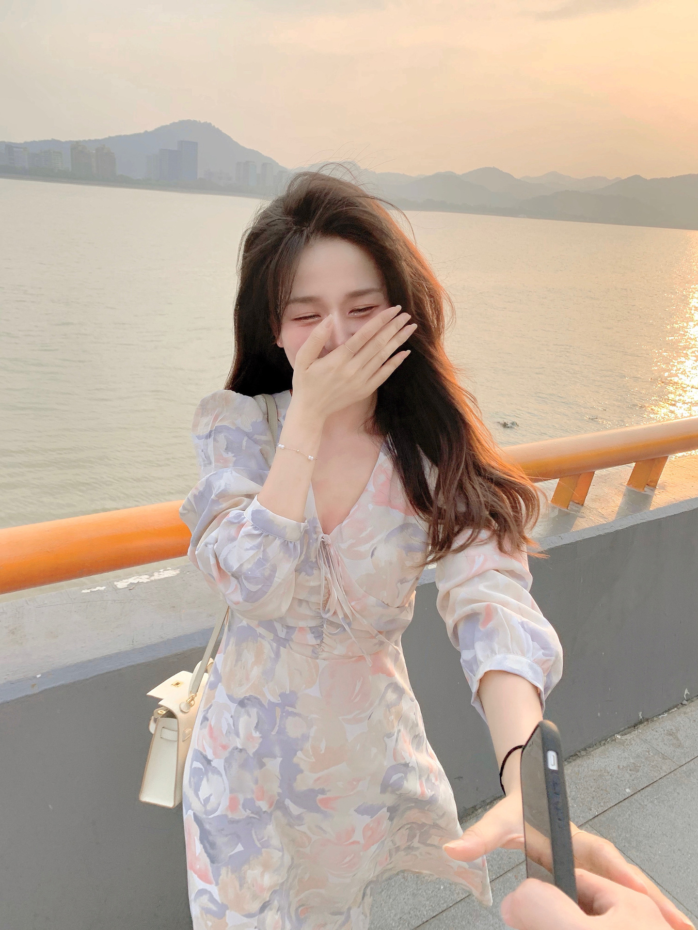 Váy nữ kiểu Pháp váy dài tay nữ tính ngọt ngào mã T253