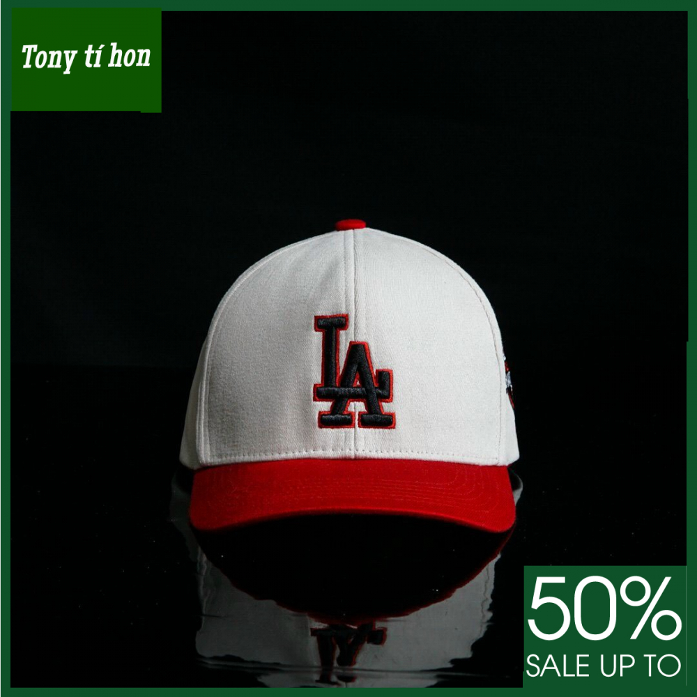 Tony tí hon - Mũ/nón kết lưỡi trai nam nữ LA thời trang nam nữ cao cấp - đỏ