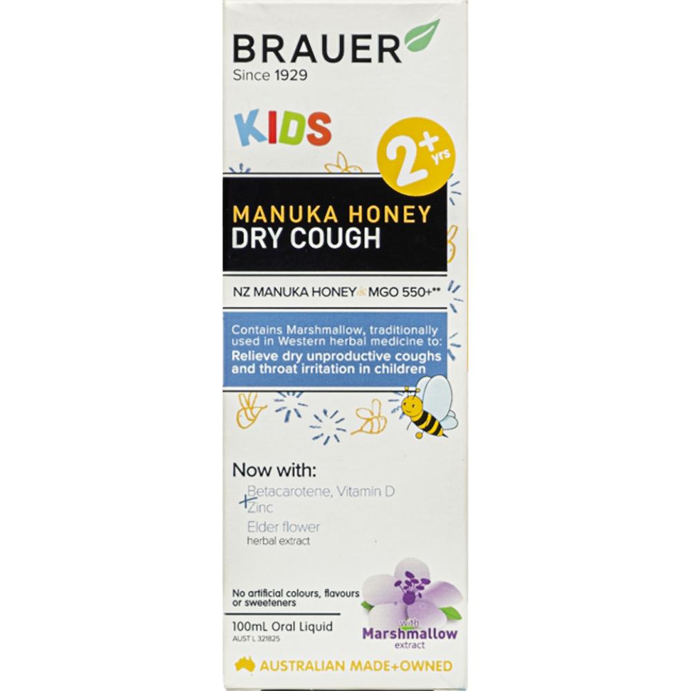 Brauer Dry Cough Giảm Ho Khan Dạng Lỏng ( 100 Ml ) Cho Bé Trên 2 Tuổi.