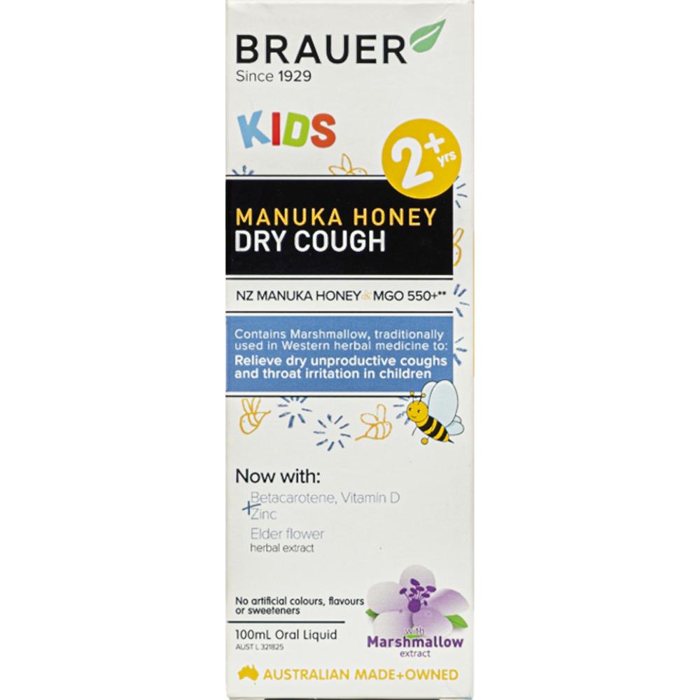 Brauer Dry Cough Giảm Ho Khan Dạng Lỏng Cho Bé Trên 2 Tuổi.