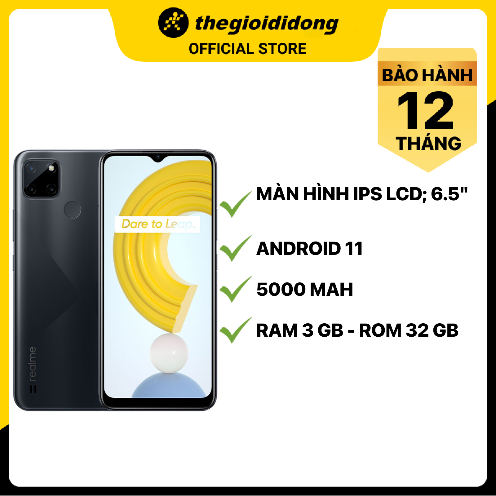 Điện Thoại Realme C21Y 3GB - Hàng Chính Hãng