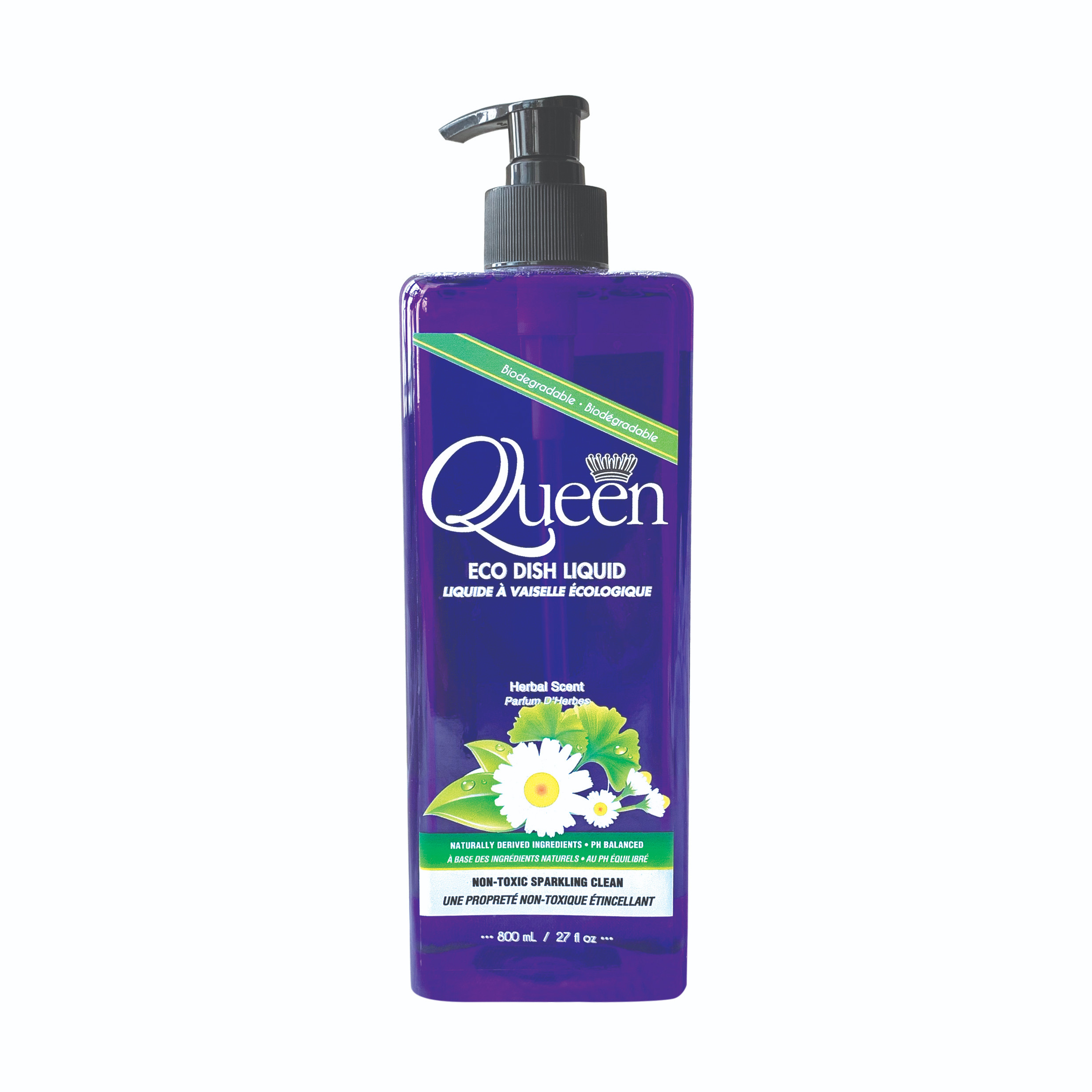 Nước rửa chén hữu cơ Queen Hương Thảo Mộc 740ml/800ml