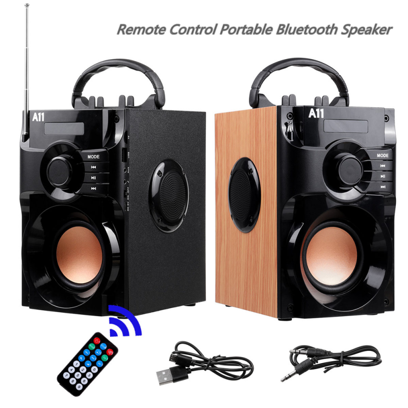 Loa bluetooth subwofer không dây fm radio 3D stereo stereo hES